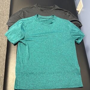 Men's Teal and Black T-Shirt Set